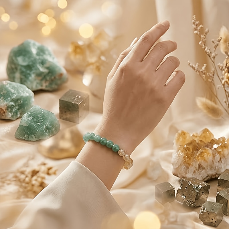 Natural Multicolor Aventurine Bracelet, Exquisite Craftsmanship